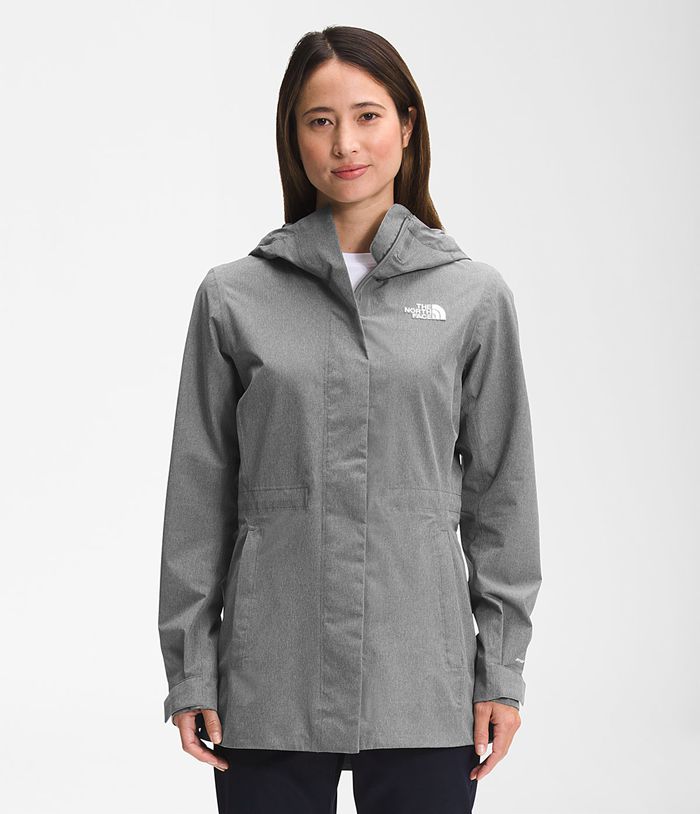 Chubasquero The North Face Mujer Gris City Breeze 74068ZPRG